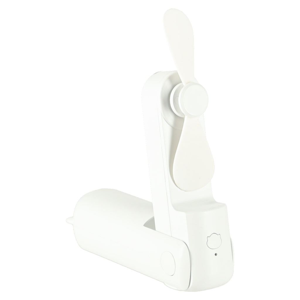 Bordventilator mini håndholdt foldbar vindmølle bærbar USB hvid