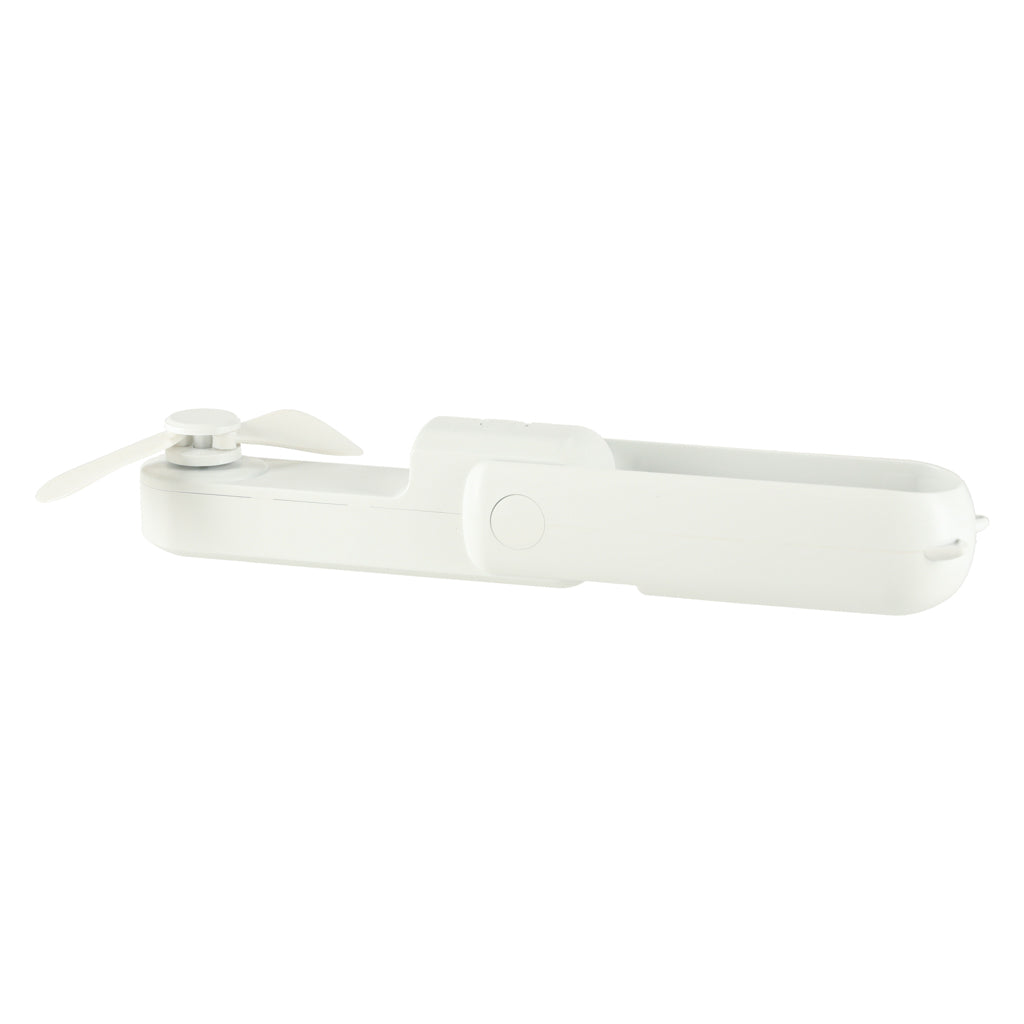 Bordventilator mini håndholdt foldbar vindmølle bærbar USB hvid