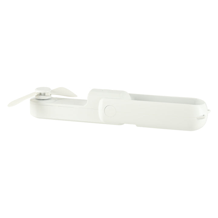 Bordventilator mini håndholdt foldbar vindmølle bærbar USB hvid
