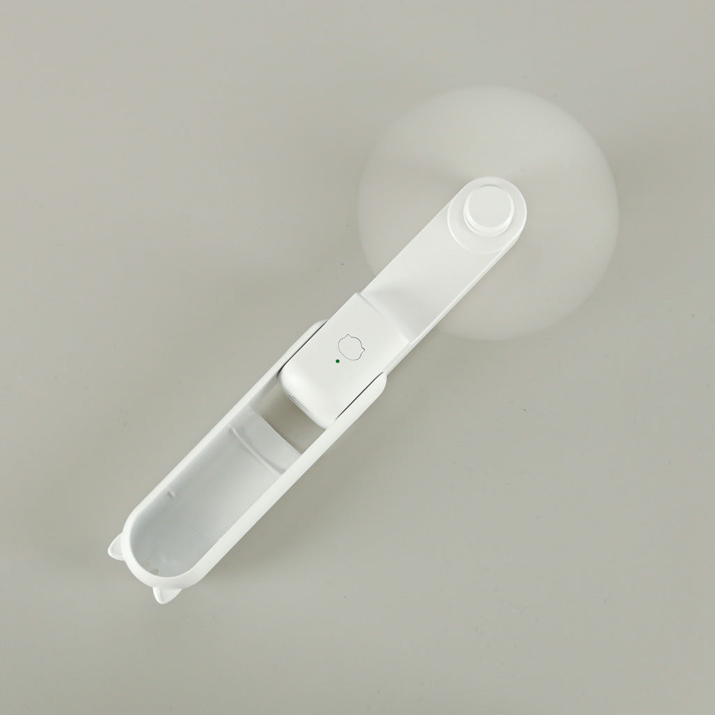 Bordventilator mini håndholdt foldbar vindmølle bærbar USB hvid