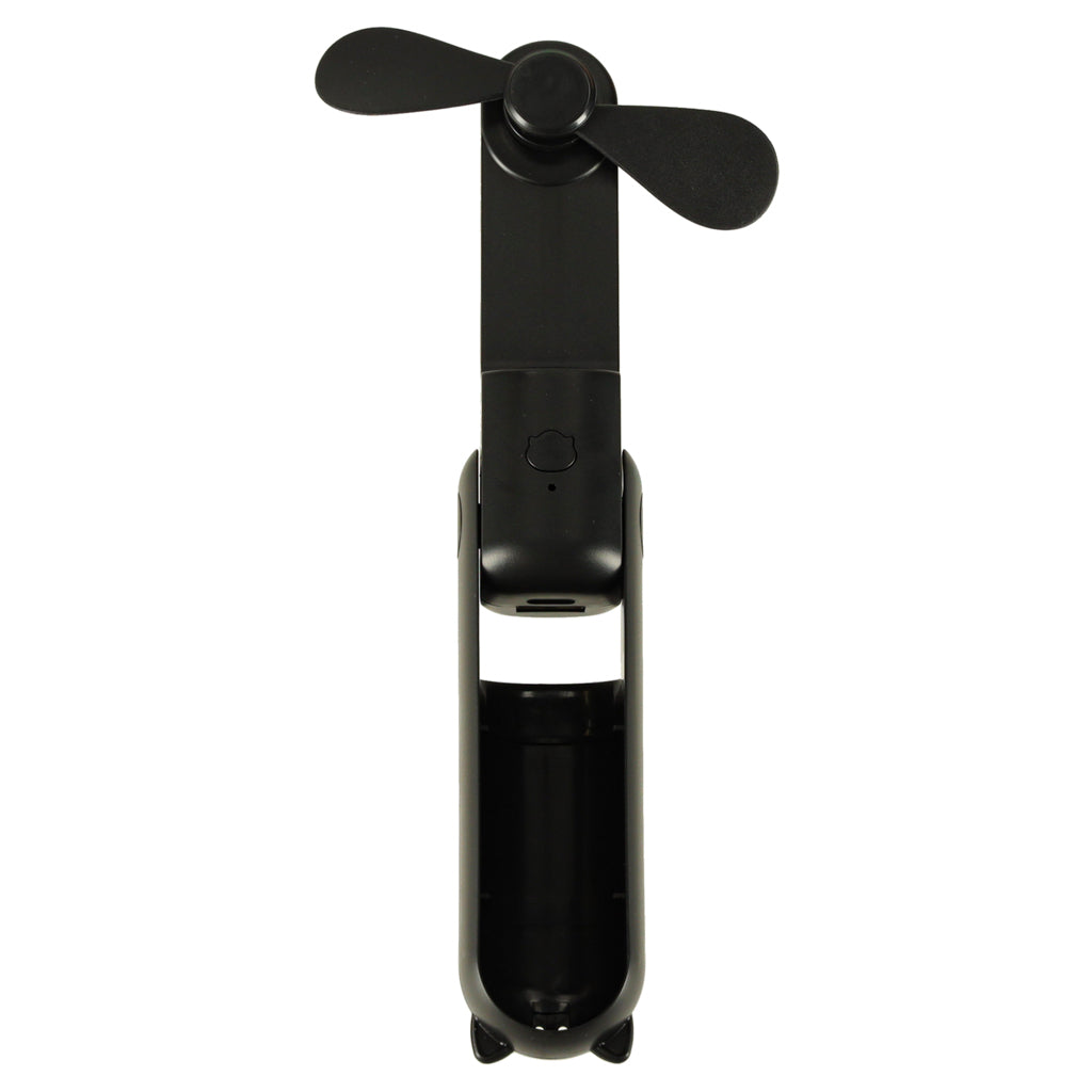 Bordventilator mini håndholdt foldbar vindmølle bærbar USB sort