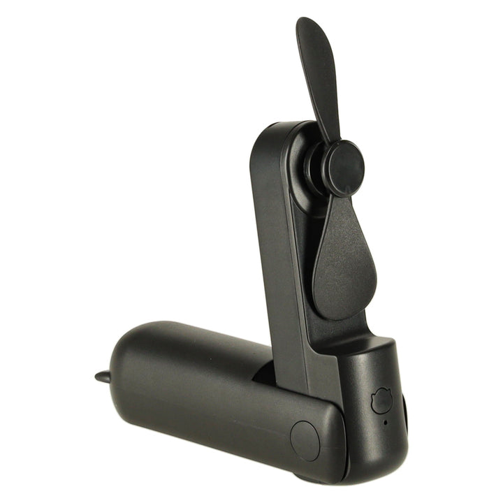 Bordventilator mini håndholdt foldbar vindmølle bærbar USB sort