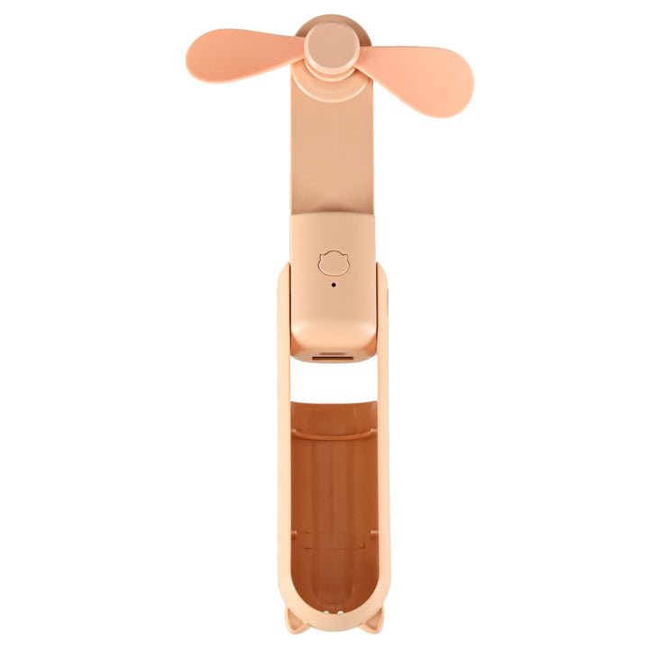 Bordventilator mini håndholdt foldbar vindmølle bærbar USB pink