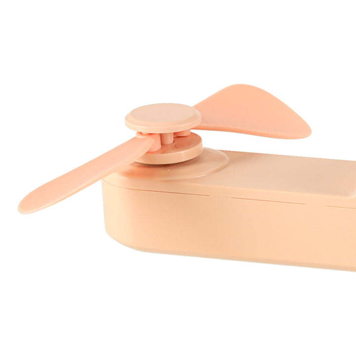 Bordventilator mini håndholdt foldbar vindmølle bærbar USB pink