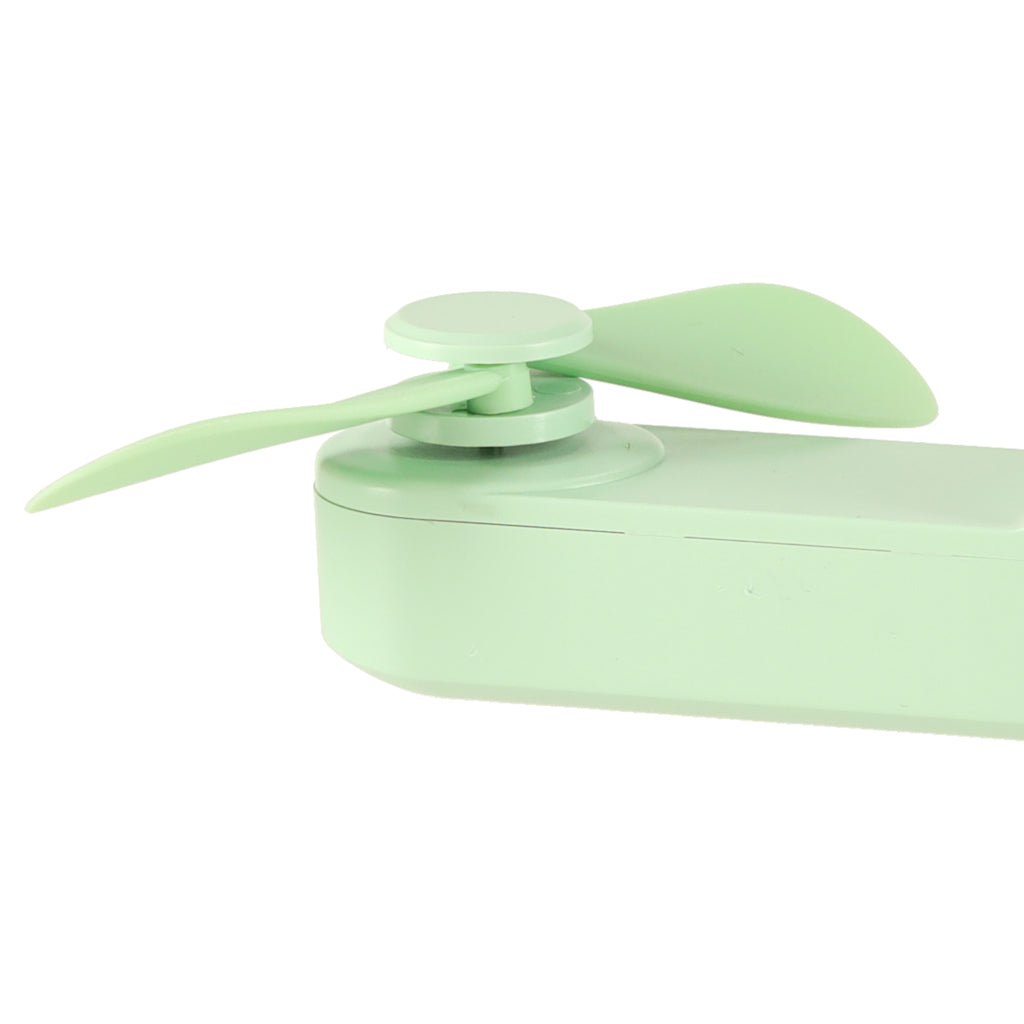 Bordventilator mini håndholdt foldbar vindmølle bærbar USB grøn