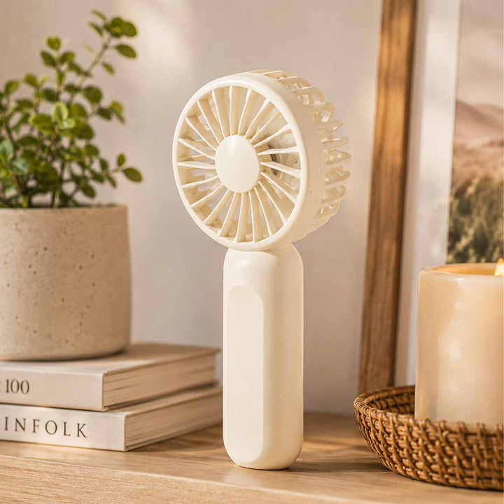 Bordventilator mini håndholdt ventilator bærbar USB-ventilator 13,8 cm