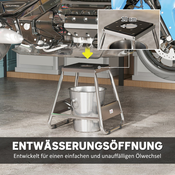 Motorcykelstativ, universal motorcykelbeslag, belastningskapacitet op til 500 kg, motorcykelstativ, stål, grå