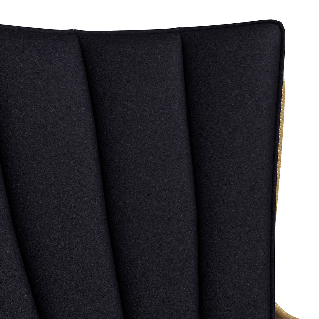 Bistrosæt balkonmøbelsæt balkonmøbler boho-stil vejrbestandig 76 x 66 x 96 cm sort