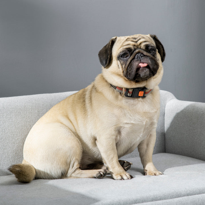 Hundesofa med blødt betræk kæledyrssofa med træben hundeseng 82 x 54 x 36 cm