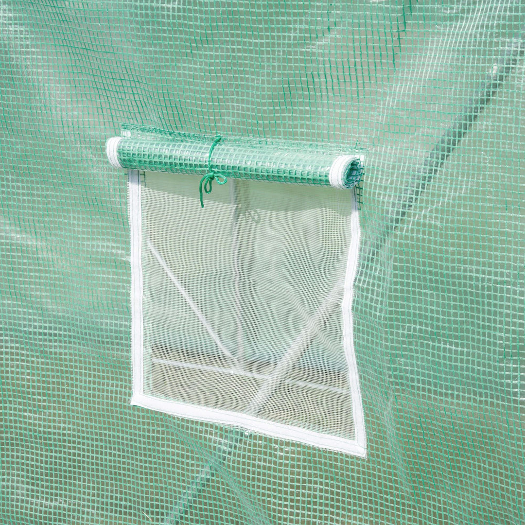Foliedrivhus, walk-in drivhus, polytunnel, drivhus, plast, stål, grøn