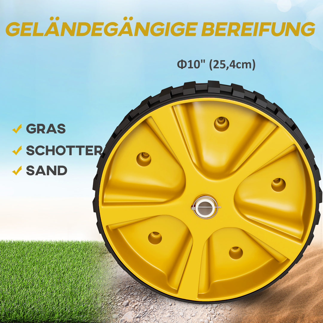 Kajakvogn, transportvogn i aluminium, 82x25,4x77,5 cm, sølvgul