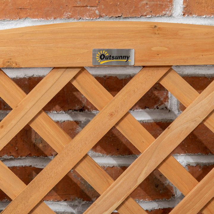 Højbed i rustikt design, plantekasse, inklusive espalier, vejrbestandigt, behandlet massivt træ