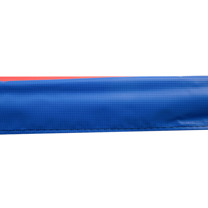 Trampolinkantbetræk 366 cm bredt, rivefast uv-bestandigt fjederbetræk, vandafvisende, trampolintilbehør kantbeskyttelse sikkerhedsnet reservedele til havetrampoliner, rød+gul+blå