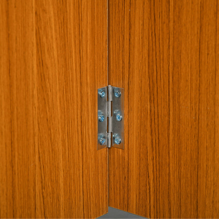 Foldbart spisebord udtrækkeligt spisebord, mobilt, moderne design, 120 cm x 80 cm x 73 cm, teak + hvid