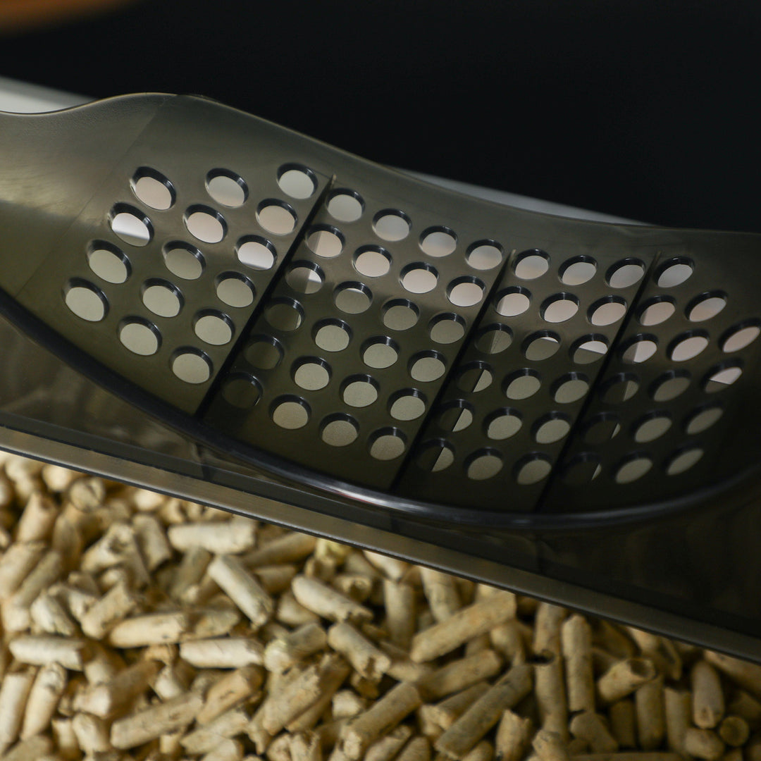 Kattebakke i sødt design, 1 simåtte, 1 kattebakke, aftagelig bakke, grå