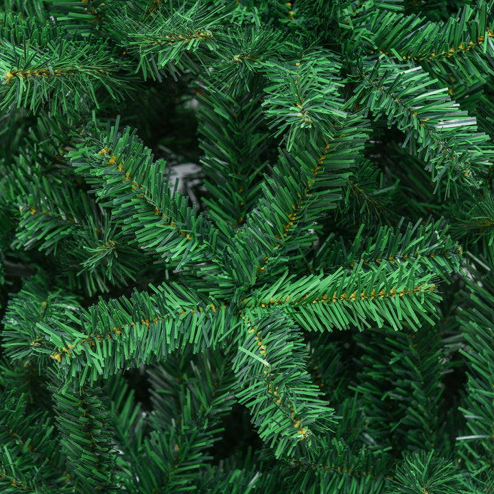 Juletræ 1,8 m kunstig gran juletræ 1000 grene metalfod pvc grøn ø120 x 180h cm