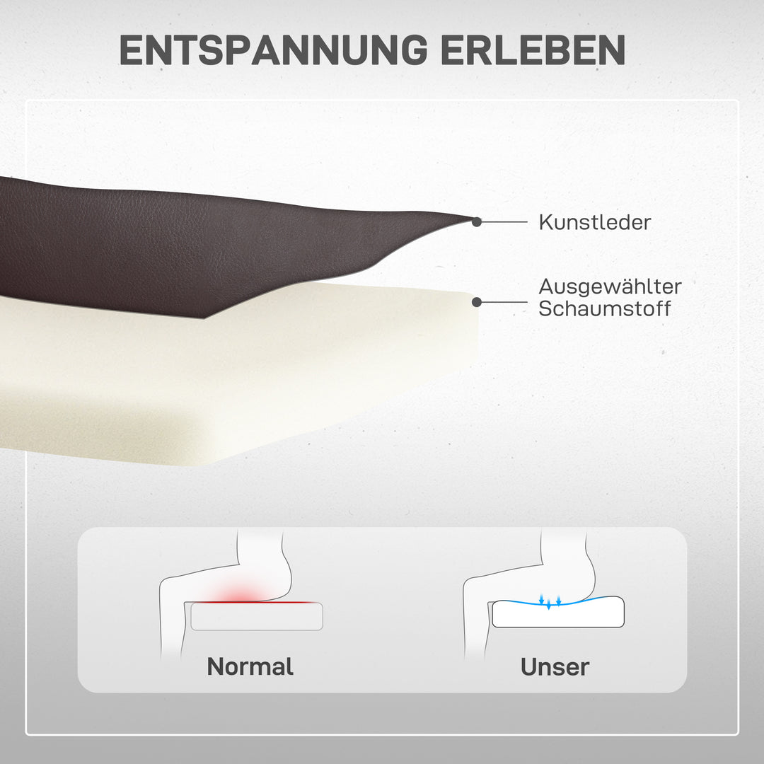 Hævestol, lænestol med stand-up-hjælp, inklusive fjernbetjening, kopholder, justerbar ryglæn, brun