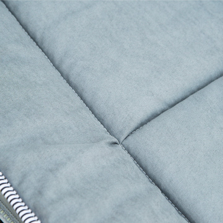 Sammenklappelig feltseng med madras og bæretaske, 188 x 64,5 x 53 cm, gæsteseng, lasteevne op til 150 kg, campingliggestol til voksne, sammenklappelig seng til udendørs, have, camping, rejser, lysegrå