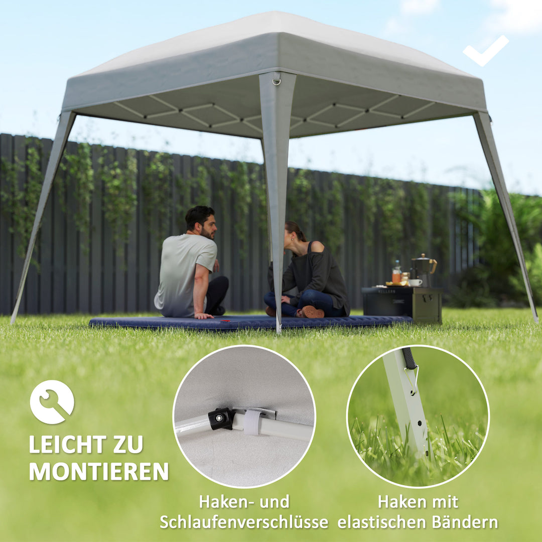 Gazebo udskiftningstag, udskiftningsovertræk til 3 x 3 m havepavillon, udskiftningstag til havetelt, upf 50+, oxfordstof, lysegrå