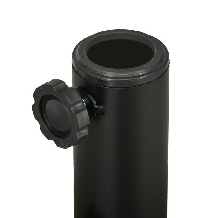 Parasolstativ/parasolholder, vejrbestandig, fyldbar, Ø51 x 36H cm, sort