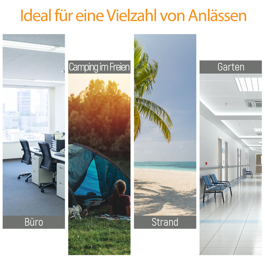 Campingseng, sammenklappelig seng, liggestol med taske, 193 x 64 x 40 cm (sort)