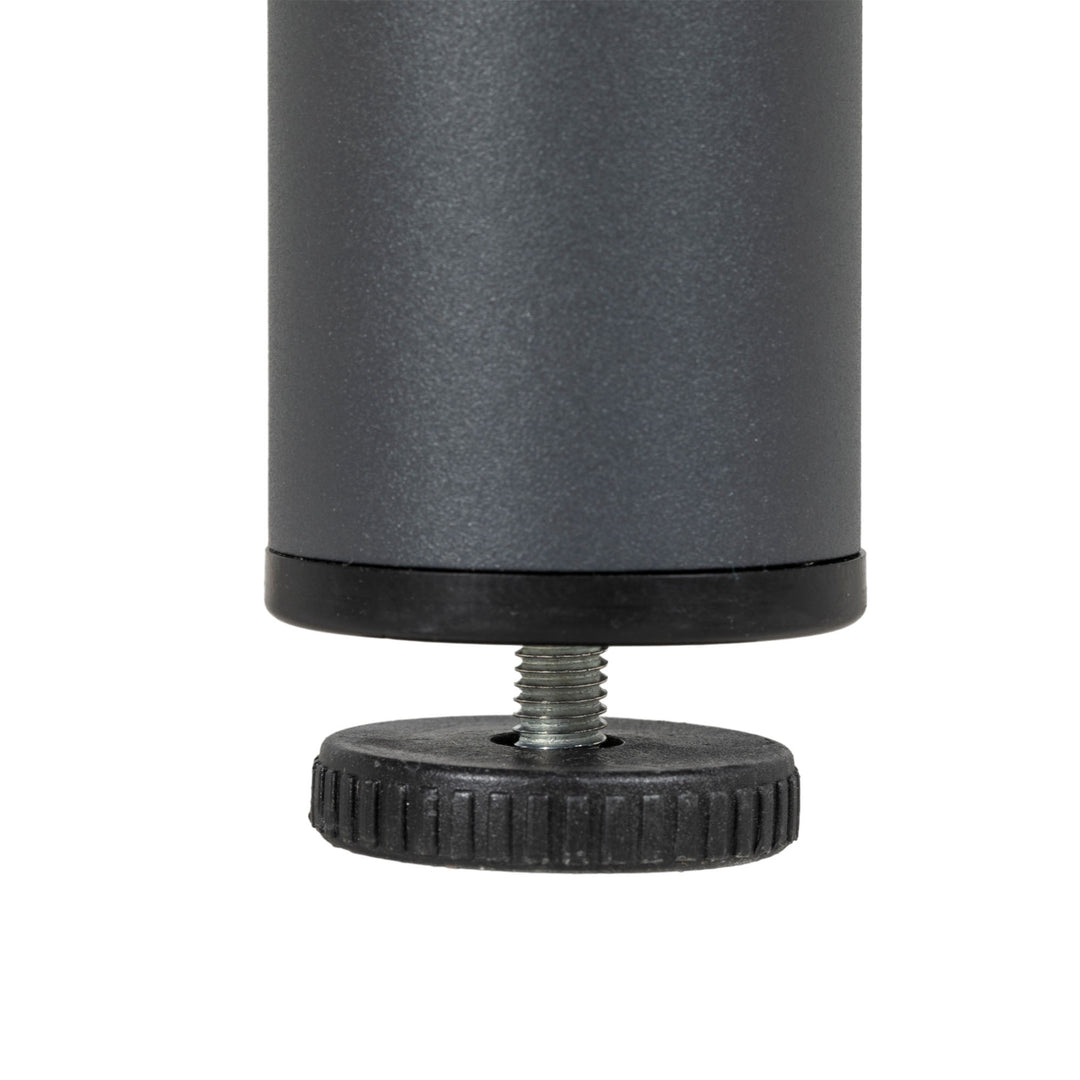 Havebord udendørs spisebord loungebord, vejrbestandig, moderne design, 90 x 90 x 75 cm, mørkegrå