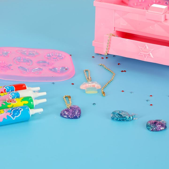 Kreativt sæt til fremstilling af smykkeperler vedhæng magisk UV-æske