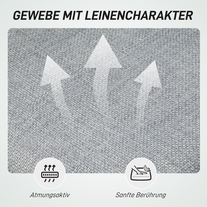 Kontorstol, polstret, højdejusterbar, drejelig, rullbar, grå