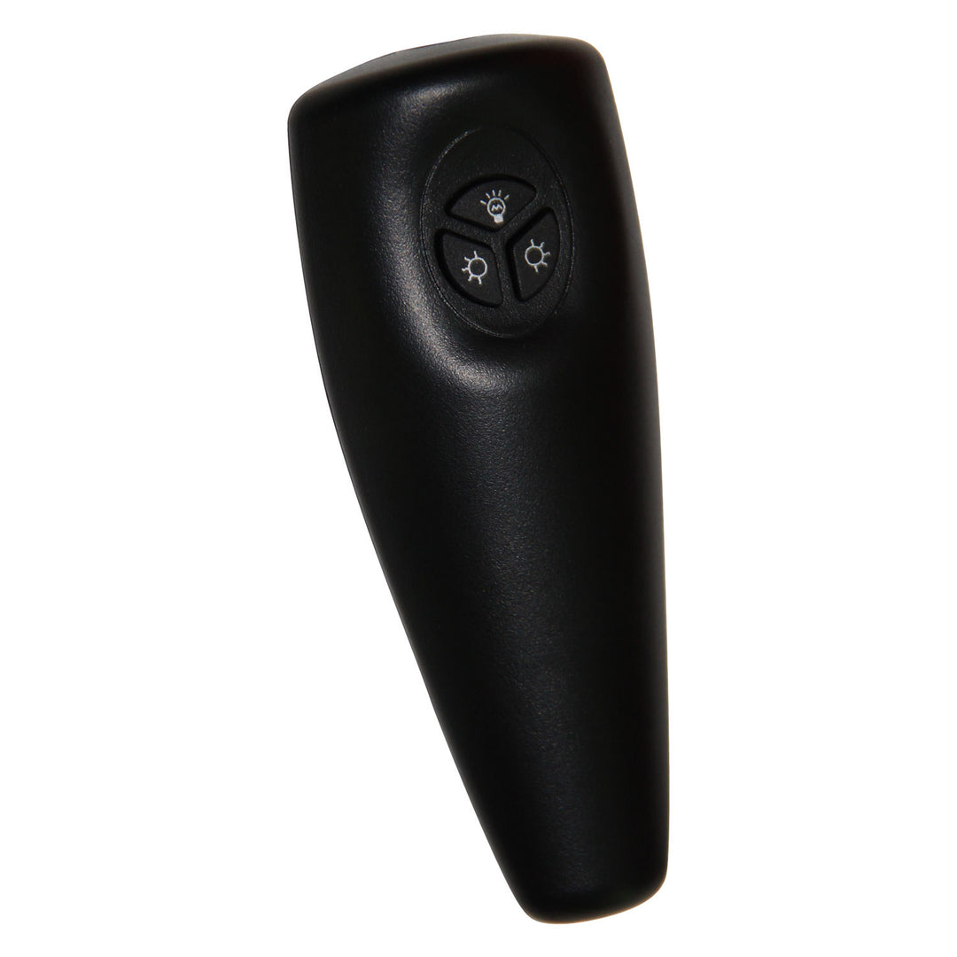 Infrarød terrassevarmer 2000W med fjernbetjening, LED-display og 2 varmeindstillinger – sort