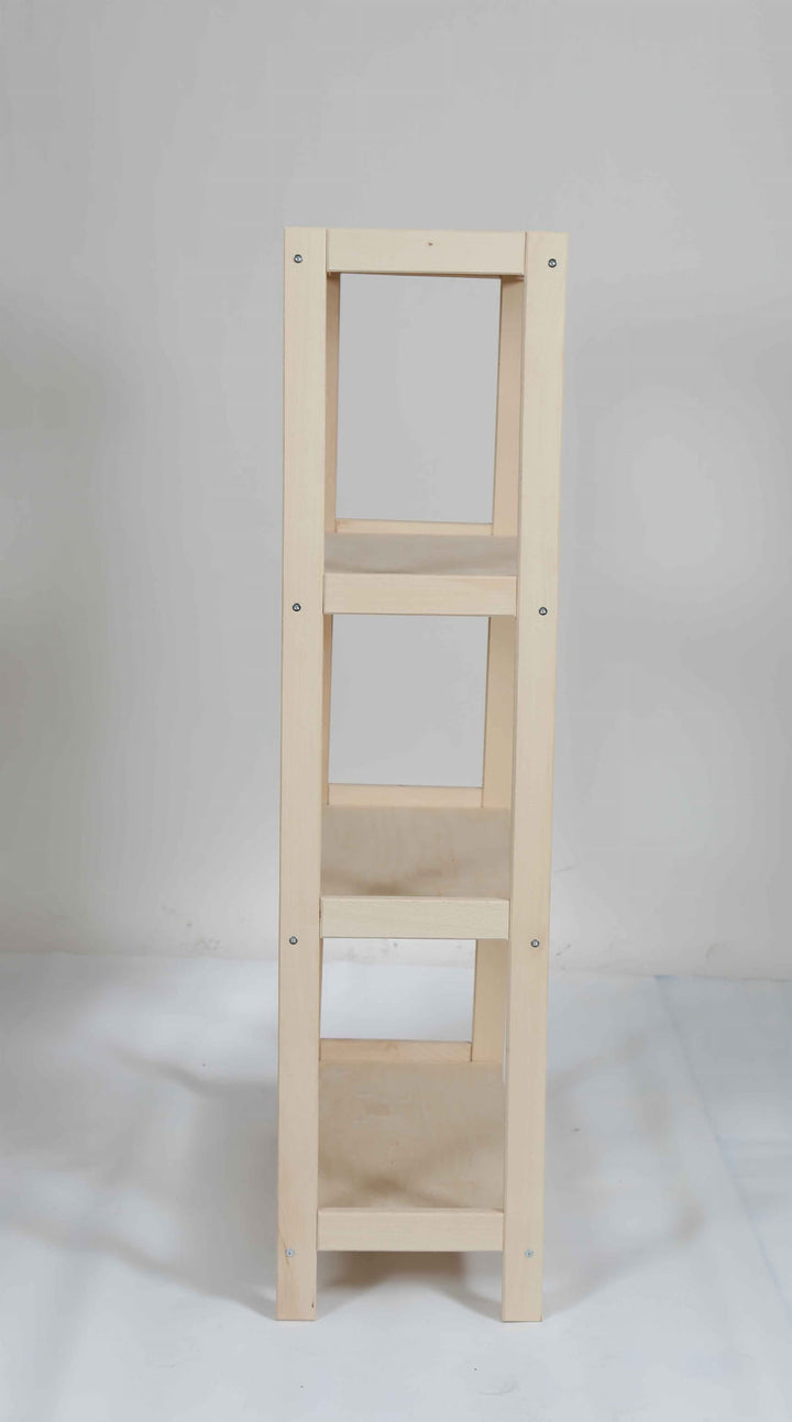 Bogreol i bøgetræ STRONG, 4 hylder, 133x80x33 cm