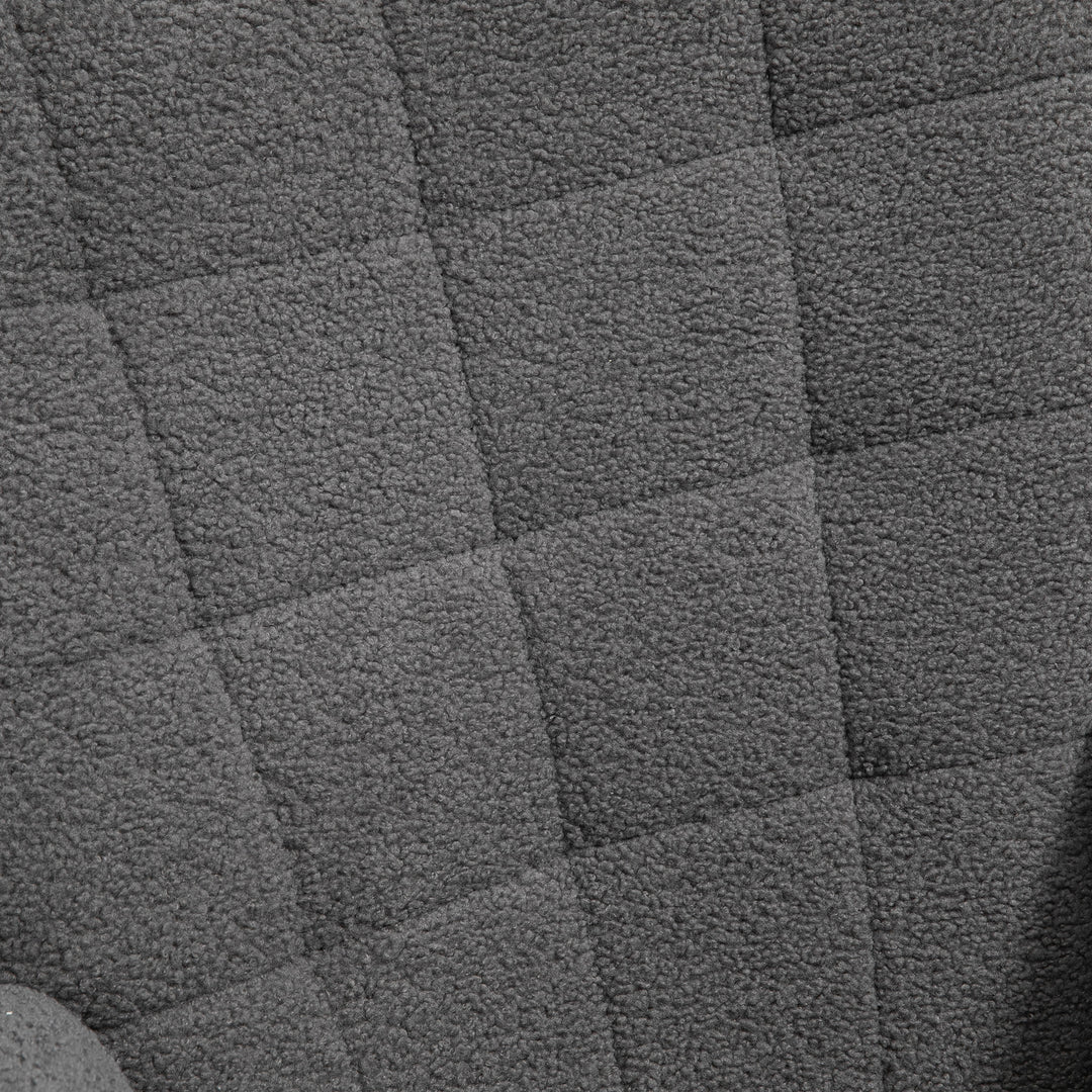 Retro gyngestol, massivt træ, lænestol, afslappende lænestol, 98 cm x 71 cm x 101 cm, mørkegrå