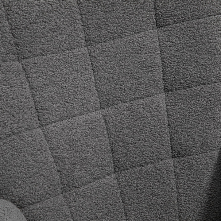 Retro gyngestol, massivt træ, lænestol, afslappende lænestol, 98 cm x 71 cm x 101 cm, mørkegrå