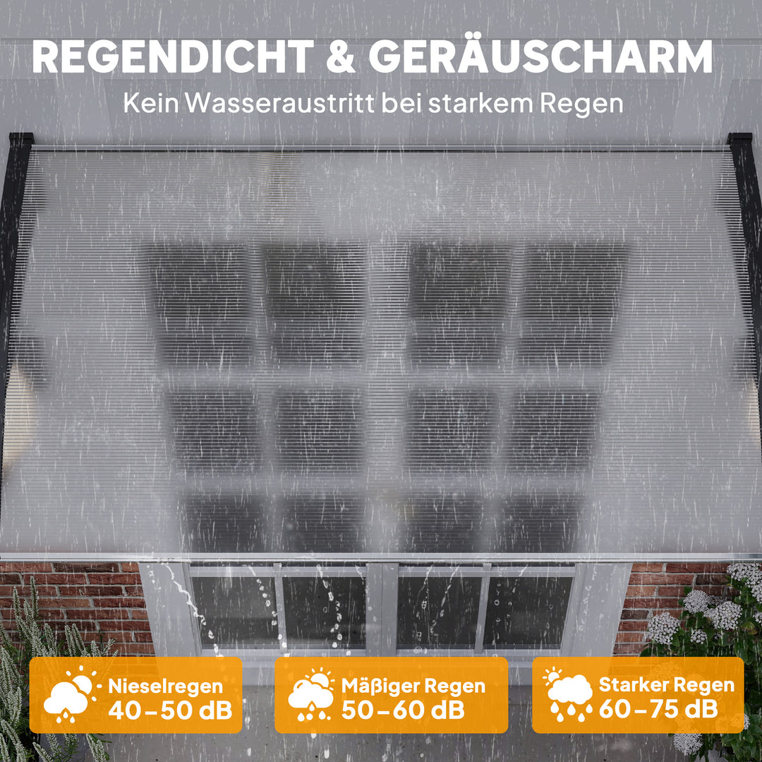 Baldakin, uv-bestandig, vandafvisende, 90x150x25cm, hvid