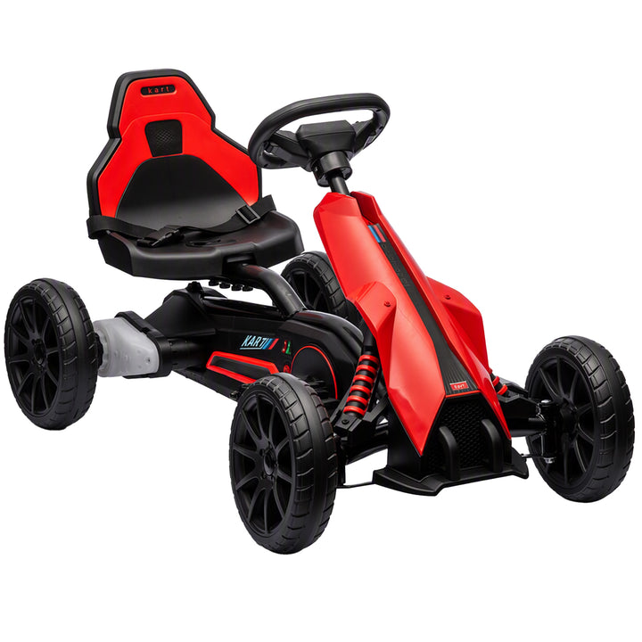 Elektrisk gokart til børn 12V 3-5 km/t gokart til 3-8-årige, rød