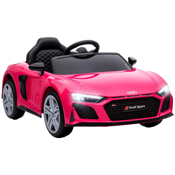 Elbil til børn Audi R8 12V fjernbetjening til børnebil lyserød