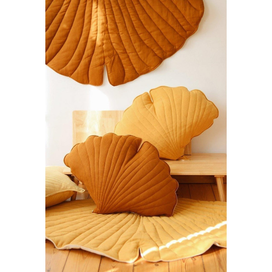 "Mango" linned Ginkgo Leaf Pude