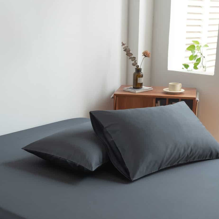 Mørkeblå Bambus Sengesæt 1-person - 400TC Tanboocel - Space Blue