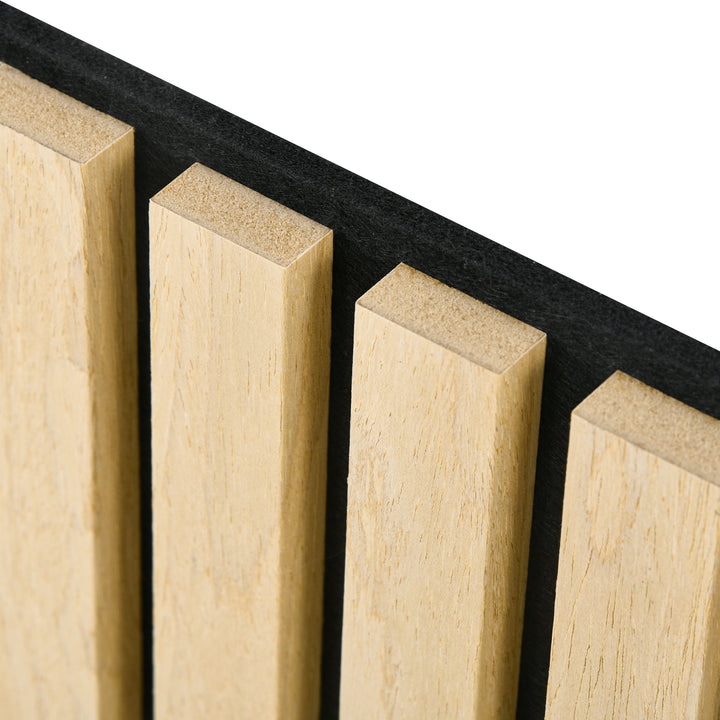 Akustikpanel, lydabsorption, gør-det-selv lamelvæg, mdf og polyester, nem montering, eg