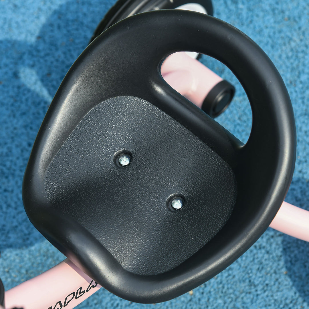 Trehjulet cykel til børn 2-5 år, højdejusterbart sæde, ringeklokke, cykelkurv, metalstel, pink