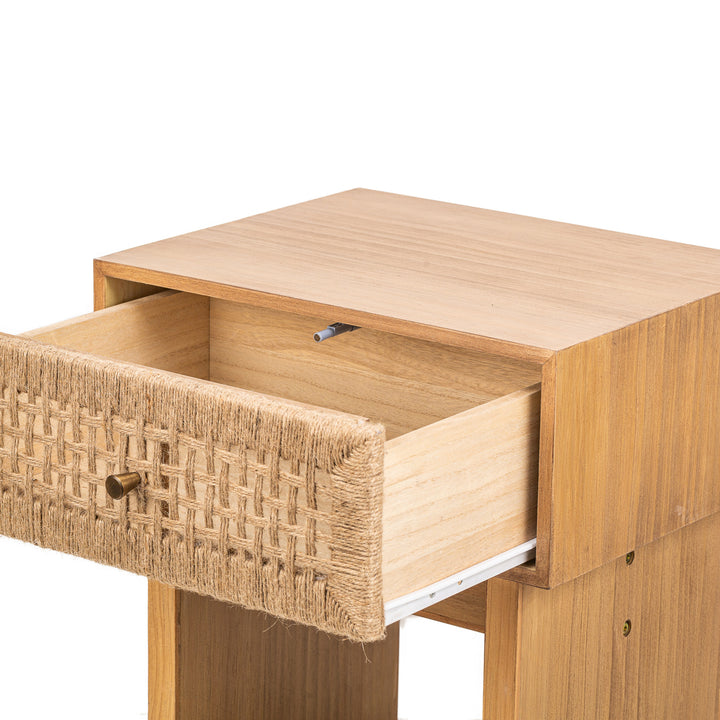 TOLEDO sidebord med skuffe – naturlige detaljer og skandinavisk design