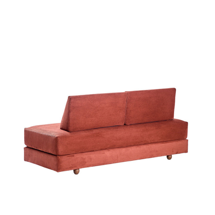 CASTELO 3-personers terracotta sovesofa