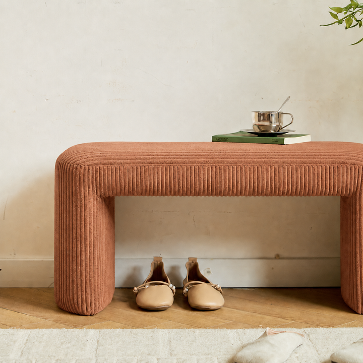 RIGA Terracotta Corduroy Bænk