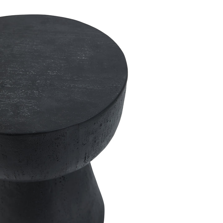 SORSELE Industrielt sidebord i sort metal