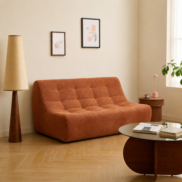 LAGOS 2-personers sofa – Terracotta