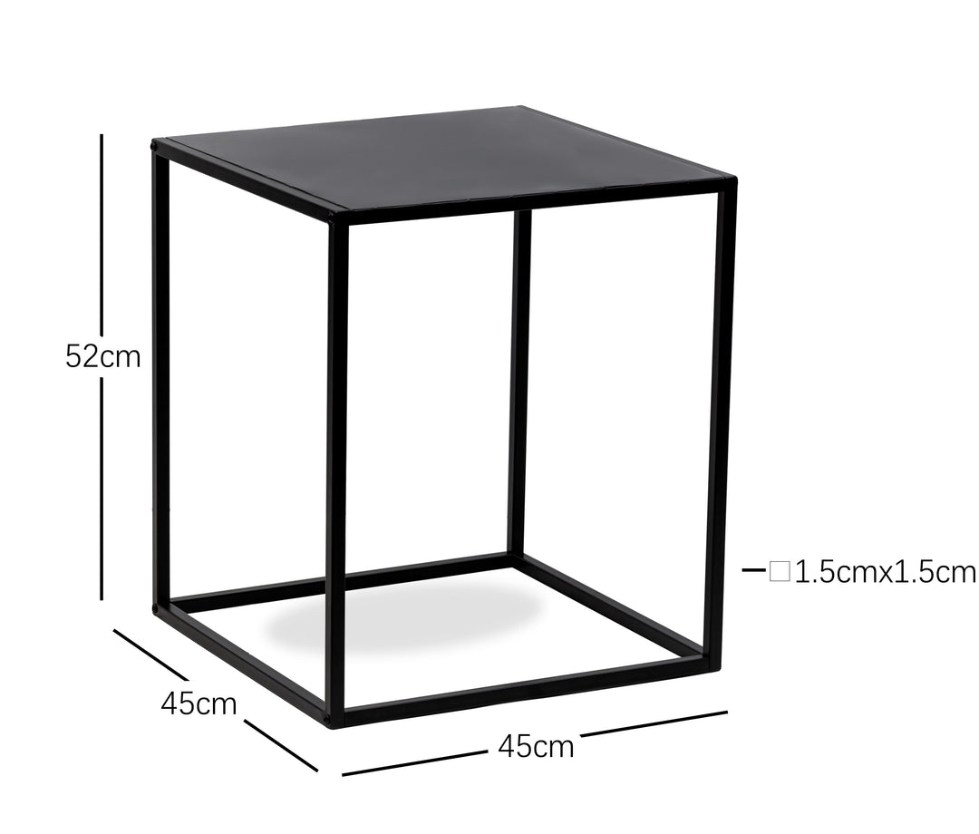 HAGEN industrielt sidebord i sort metal