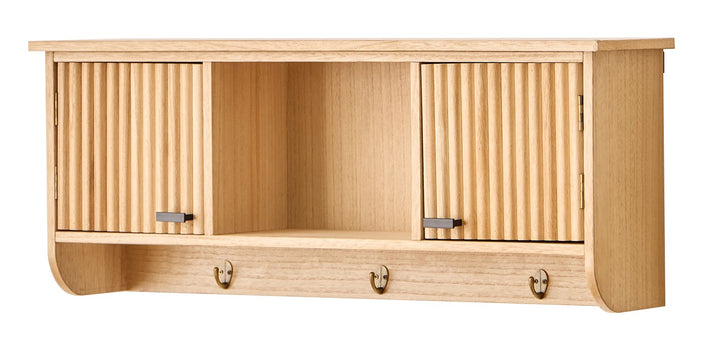 KONDO Vægmonteret trægarderobe med 2 døre