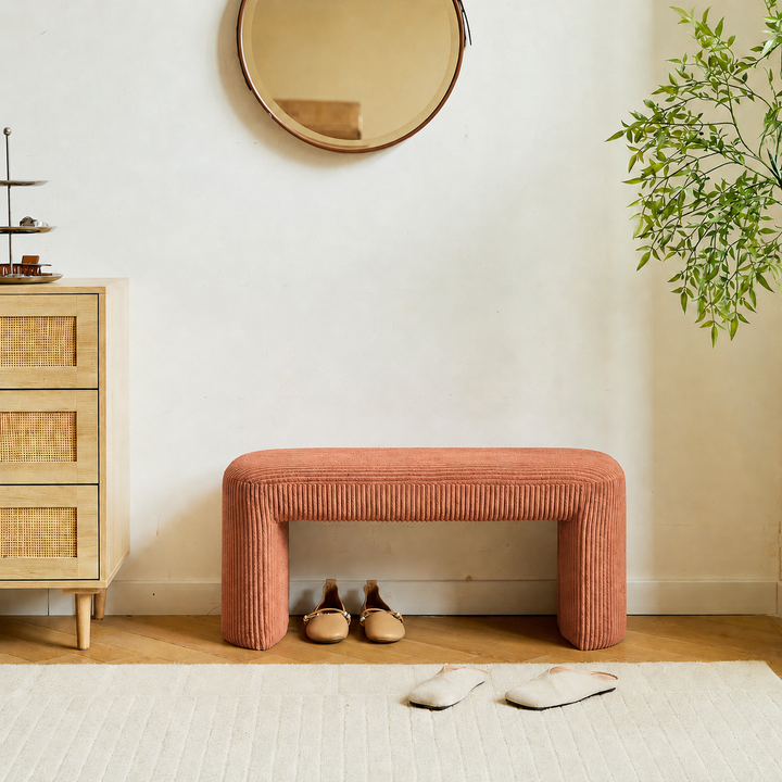 RIGA Terracotta Corduroy Bænk