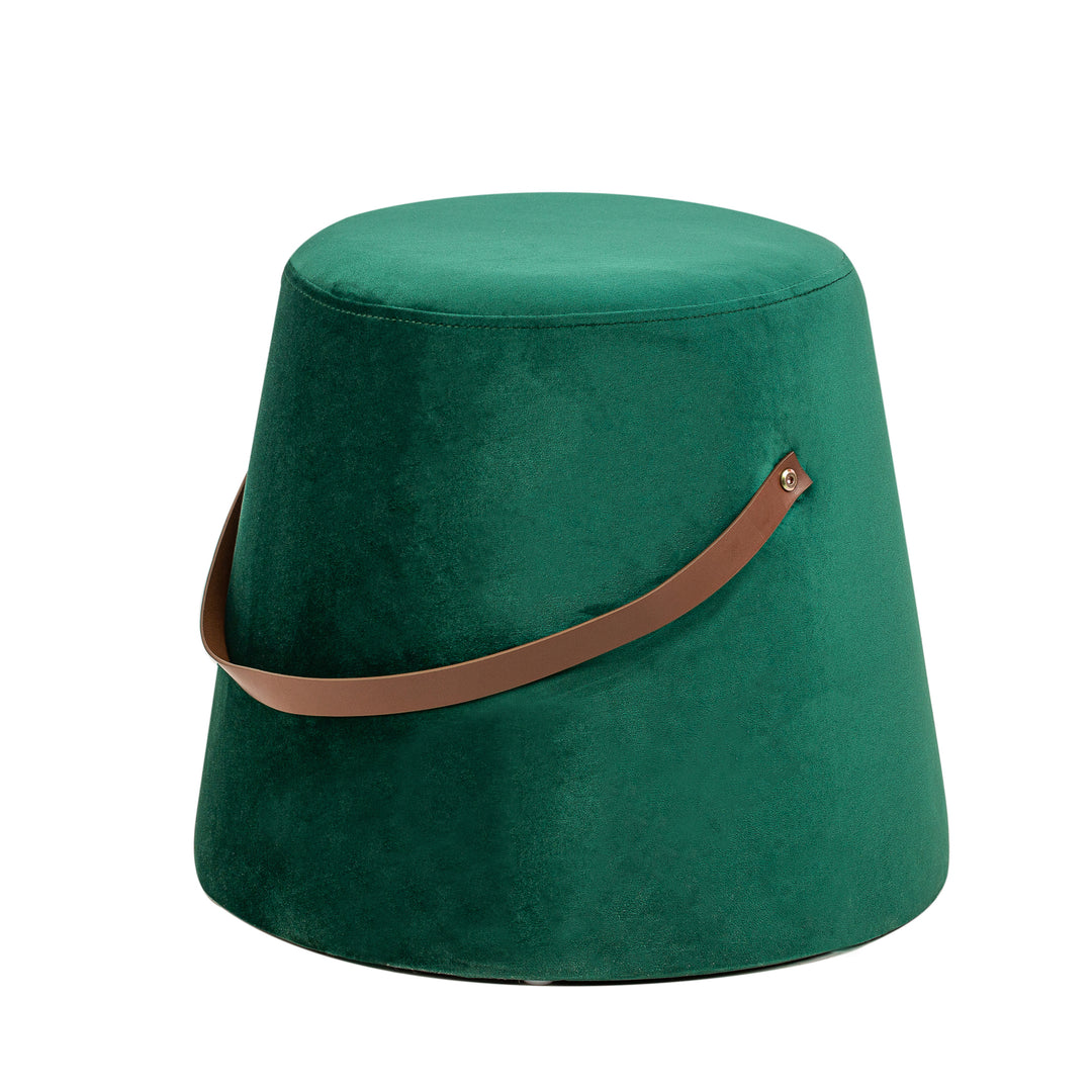 FUJI Grøn Velour med Rebpuf