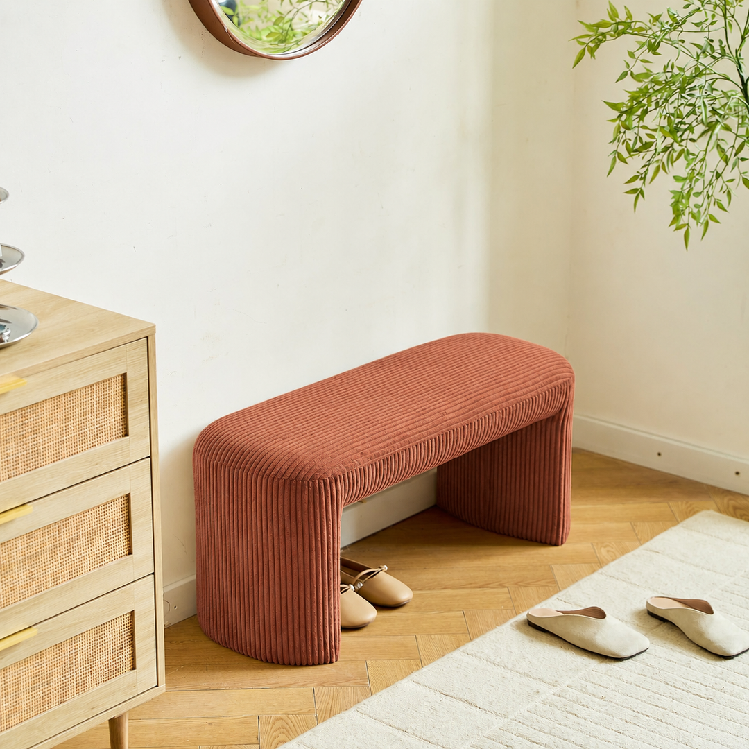 RIGA Terracotta Corduroy Bænk