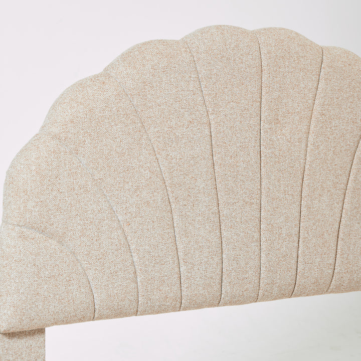 SUND Sengegavl i stof 140 cm beige